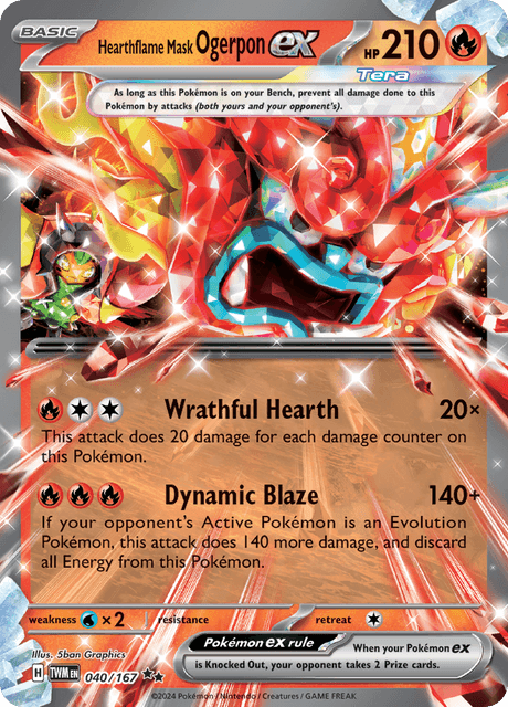 Hearthflame Mask Ogerpon ex [040/167]